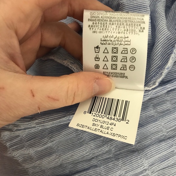 BCBGeneration Sky blue babydoll tank top - Picture 5 of 5